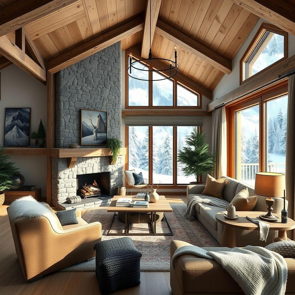 Ski Chalet Living Room design example 2