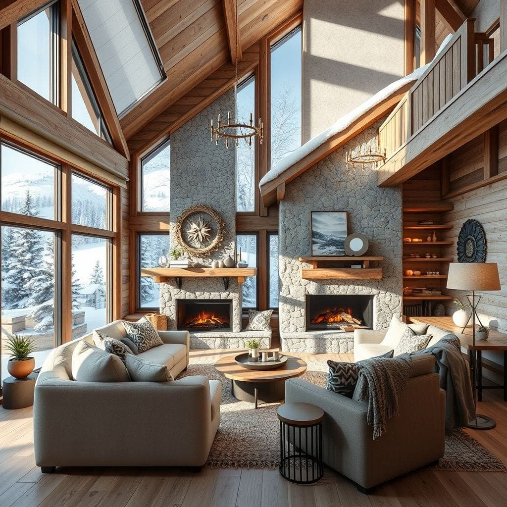 Ski Chalet Living Room design example 4