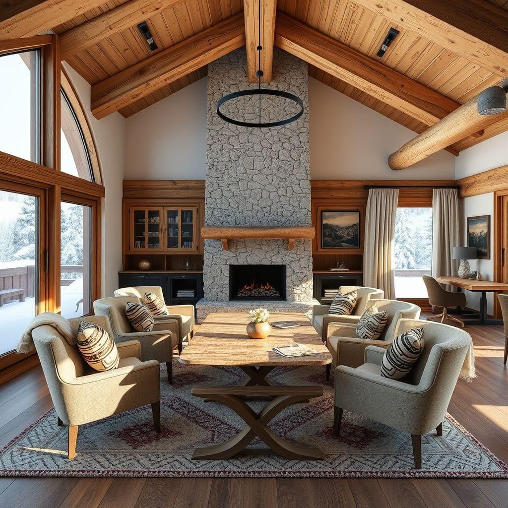 Ski Chalet Meeting Room design example 2