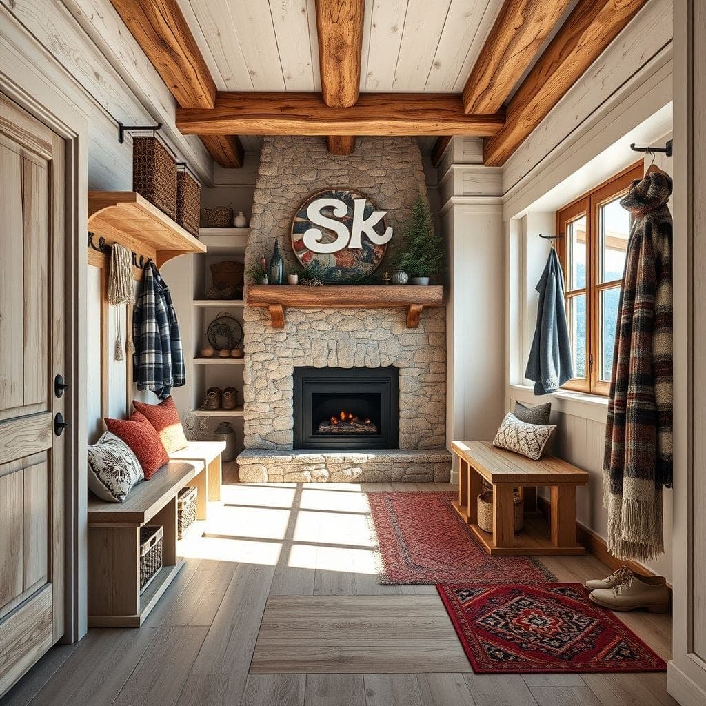 Ski Chalet Mudroom design example 2