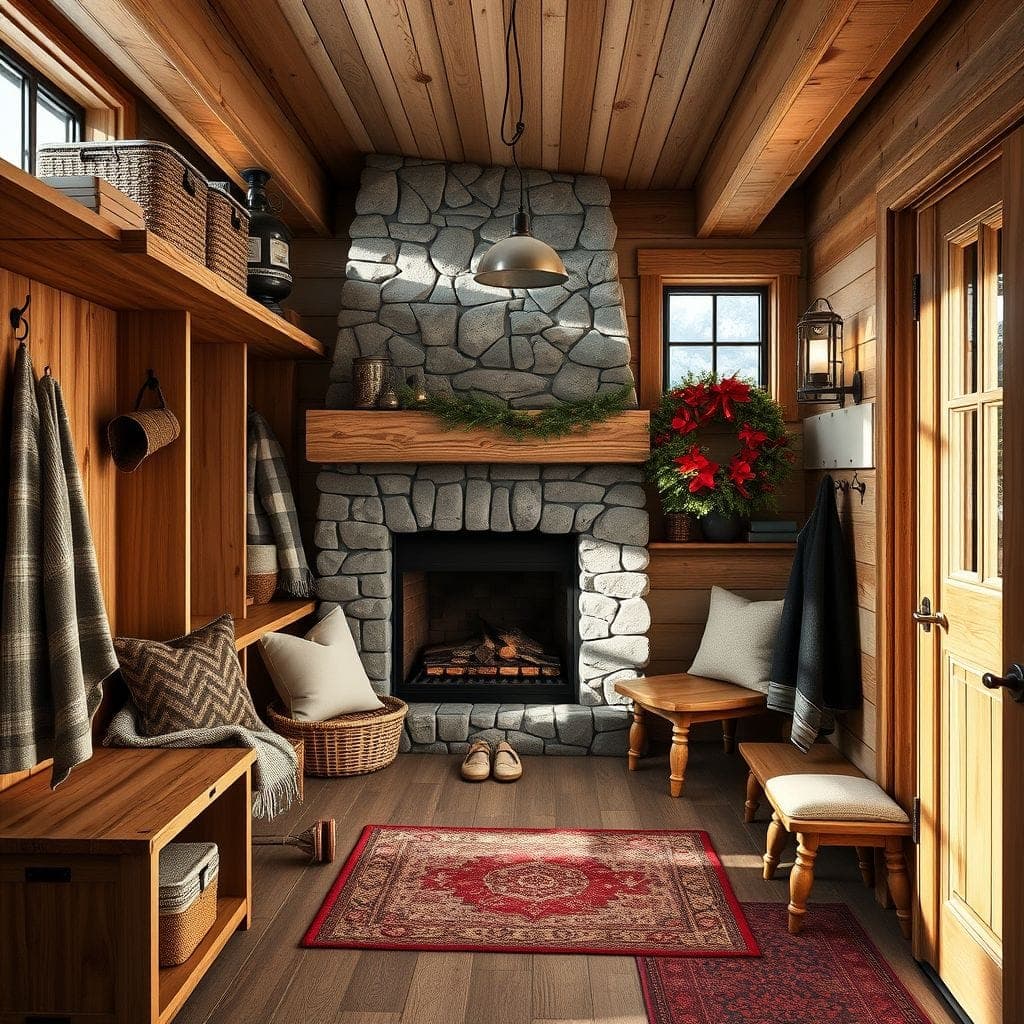 Ski Chalet Mudroom design example 3