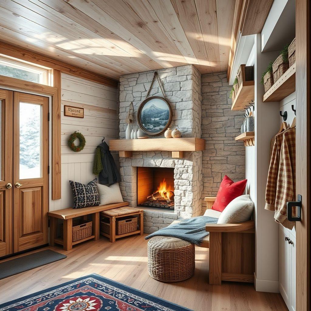 Ski Chalet Mudroom design example 4