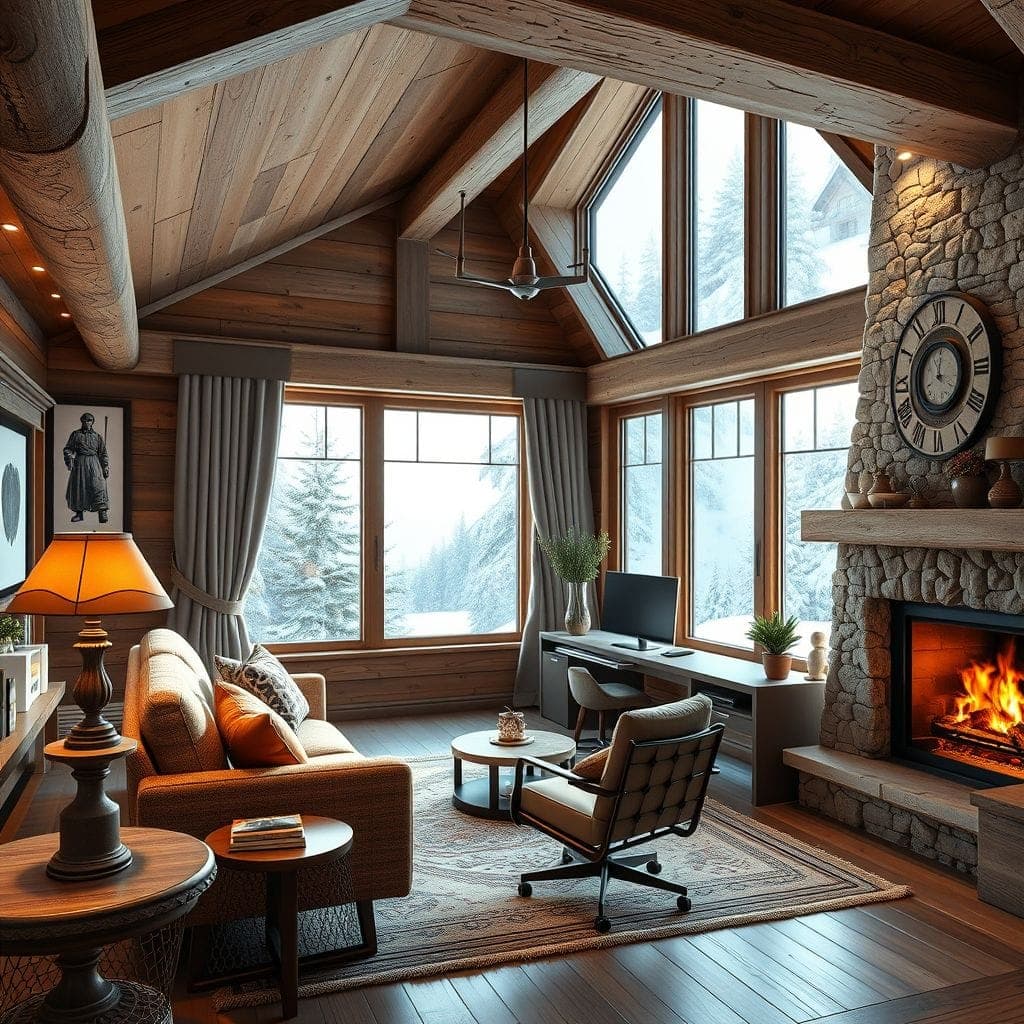 Ski Chalet Office design example 3