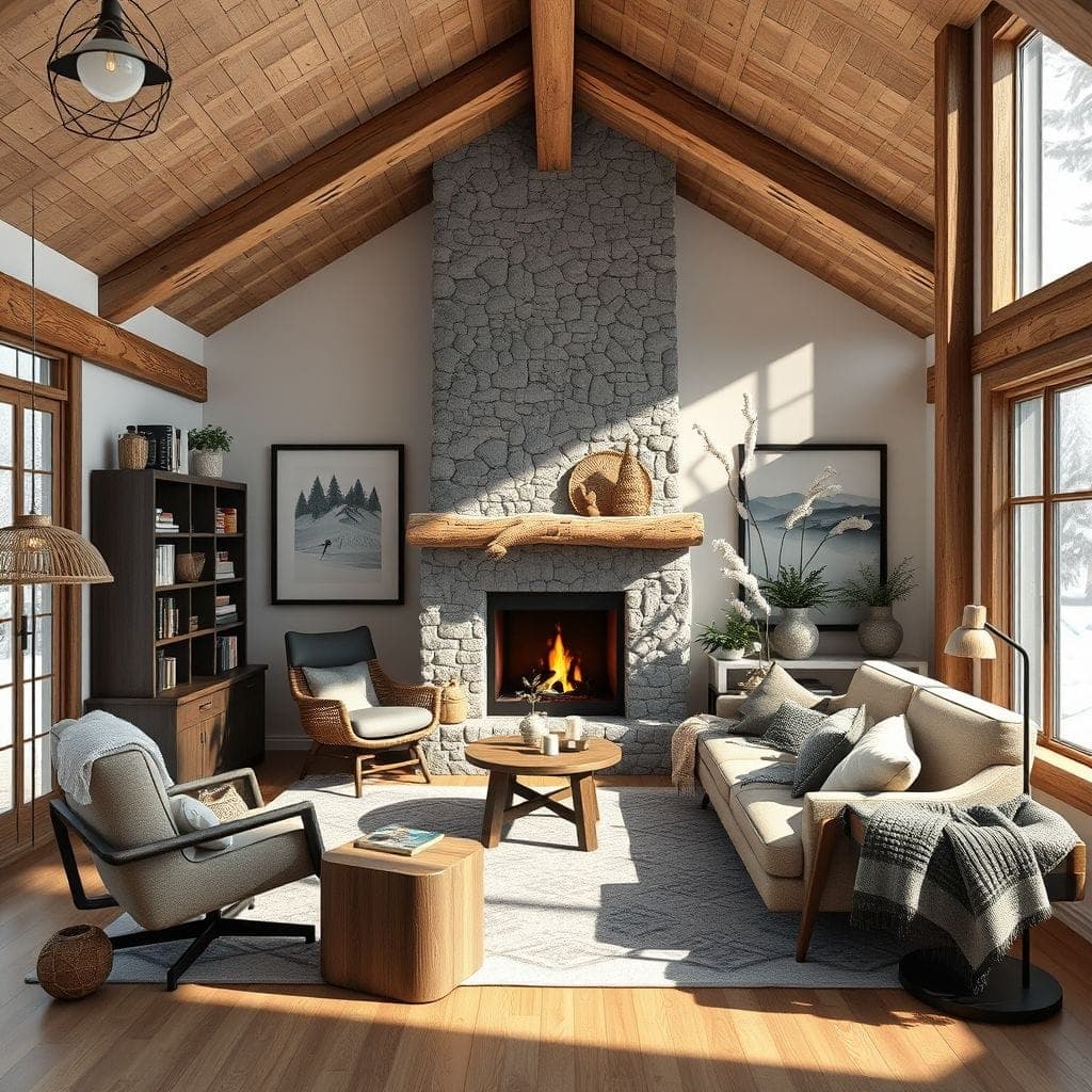 Ski Chalet Office design example 4