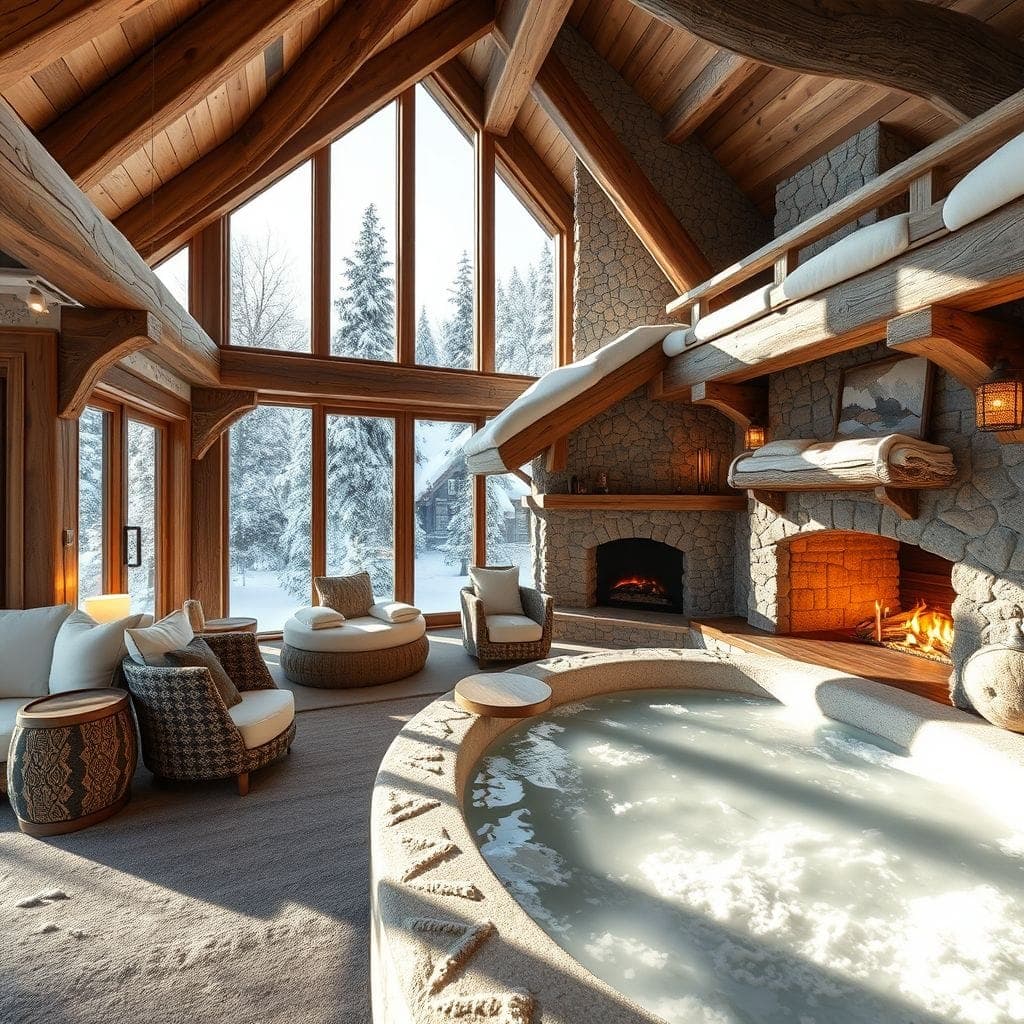 Ski Chalet Onsen design example 1