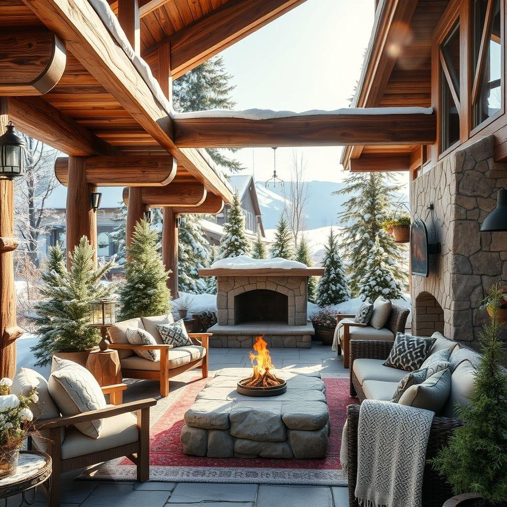 Ski Chalet Outdoor Garden design example 1
