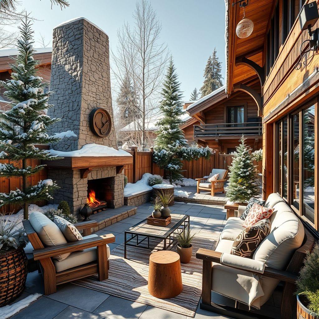 Ski Chalet Outdoor Garden design example 2