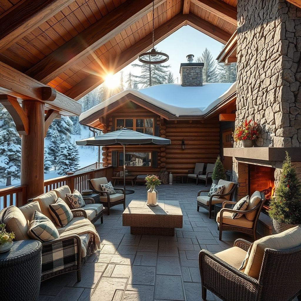 Ski Chalet Outdoor Patio design example 3
