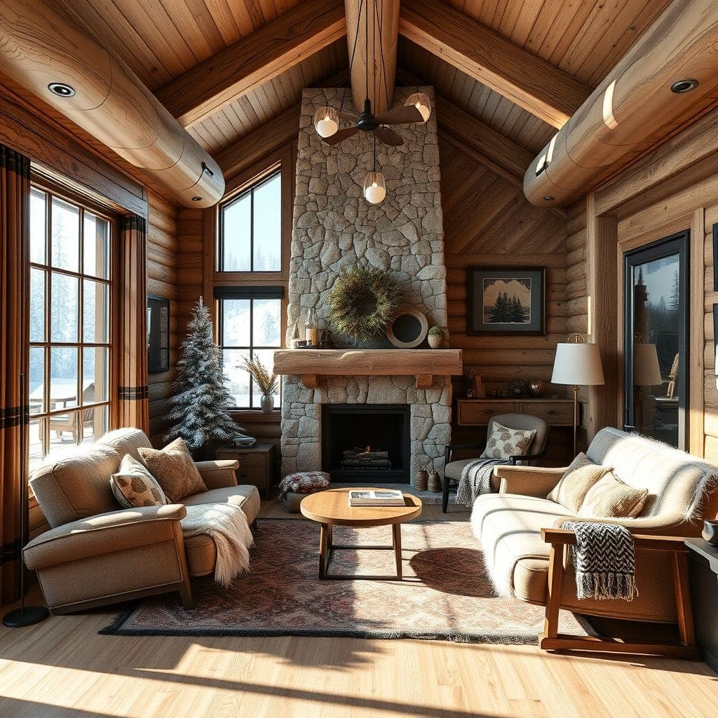 Ski Chalet Podcast Studio design example 2