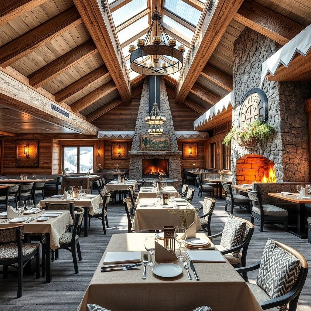 Ski Chalet Restaurant design example 1