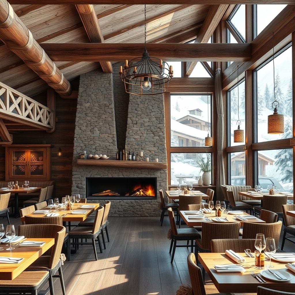 Ski Chalet Restaurant design example 4