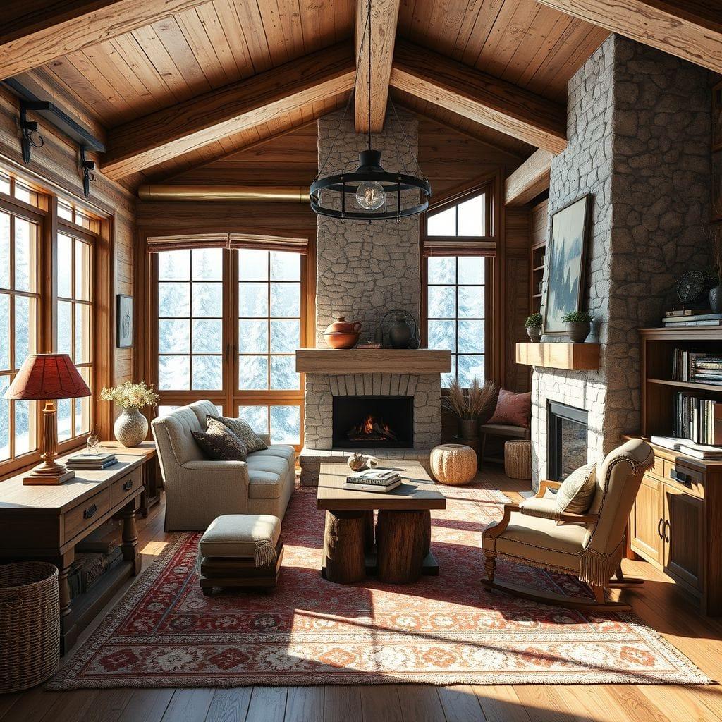 Ski Chalet Study Room design example 2