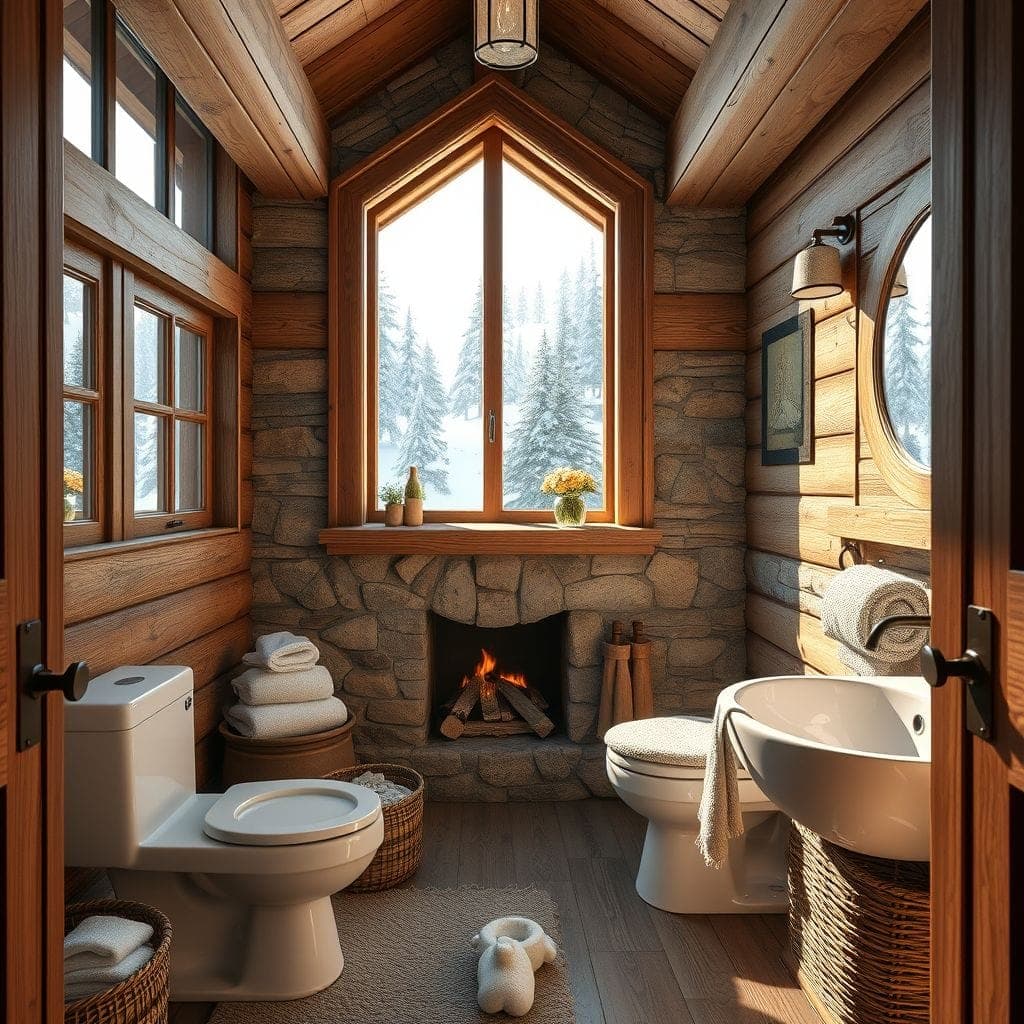 Ski Chalet Toilet design example 1