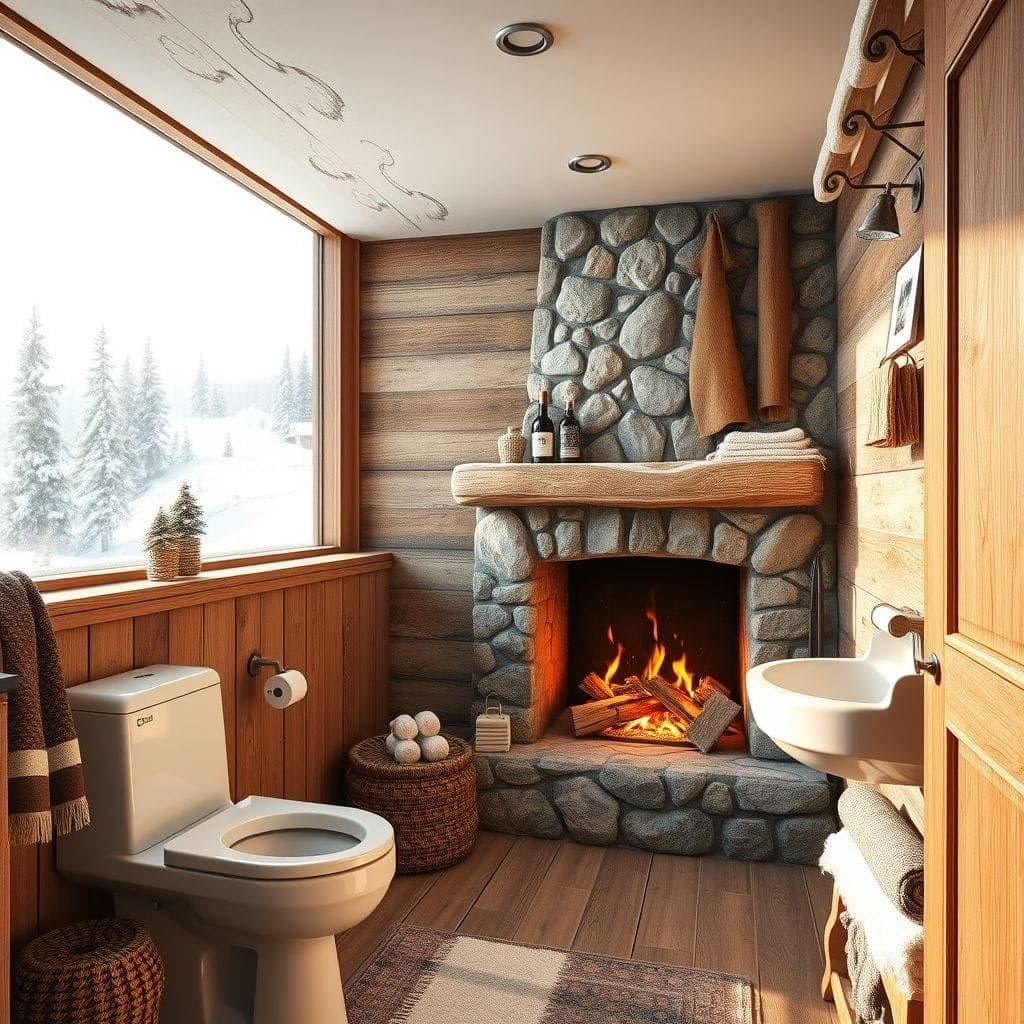 Ski Chalet Toilet design example 2