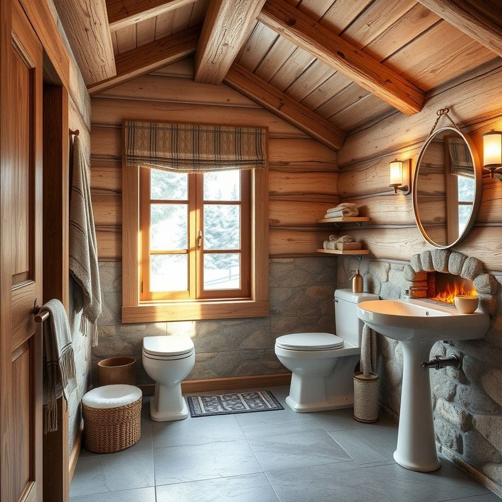 Ski Chalet Toilet design example 3