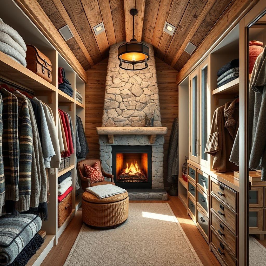 Ski Chalet Walk-in Closet design example 1