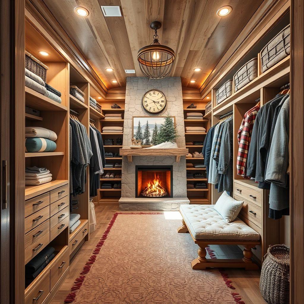 Ski Chalet Walk-in Closet design example 2