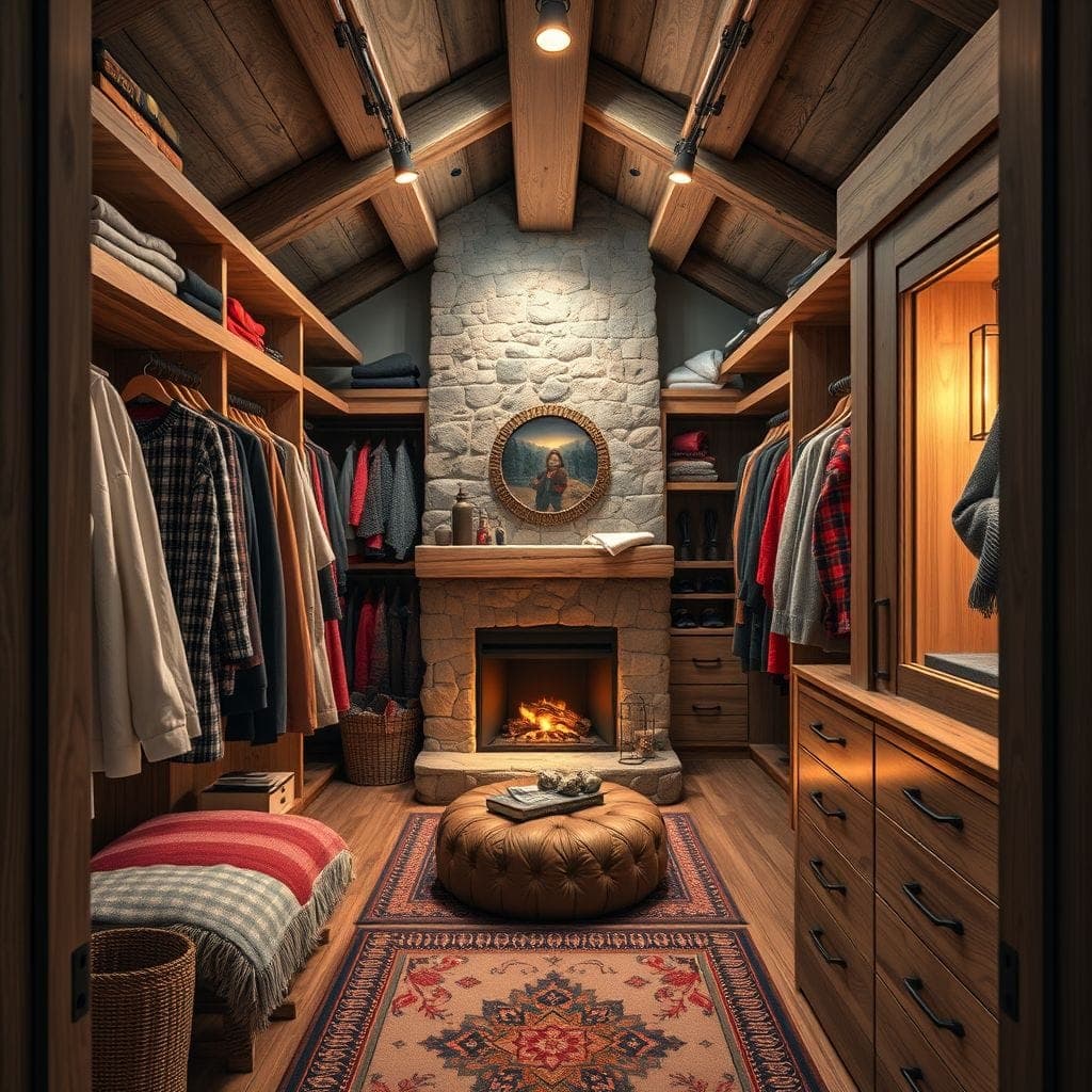 Ski Chalet Walk-in Closet design example 4