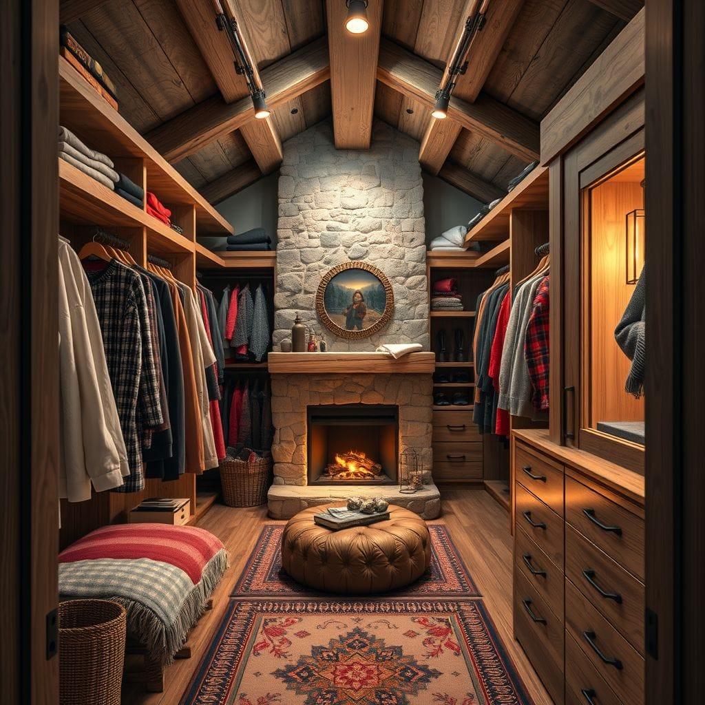 Ski Chalet Walk-in Closet design example 4
