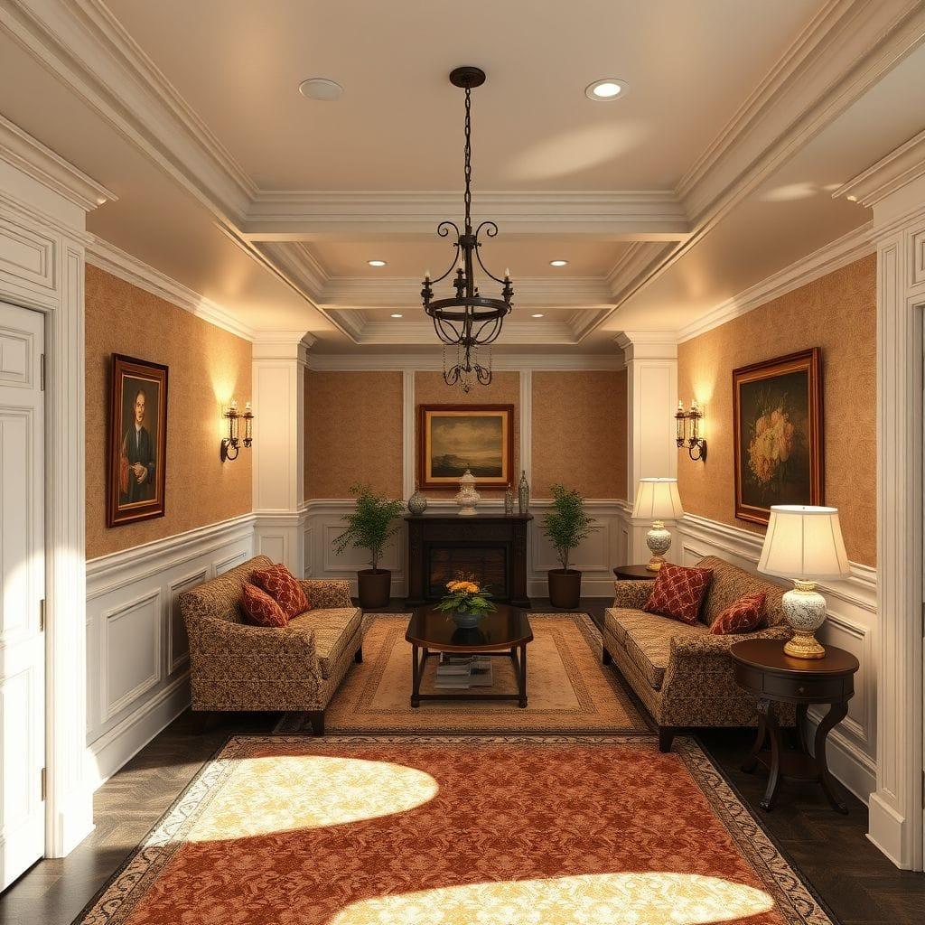 Traditional Basement design example 1