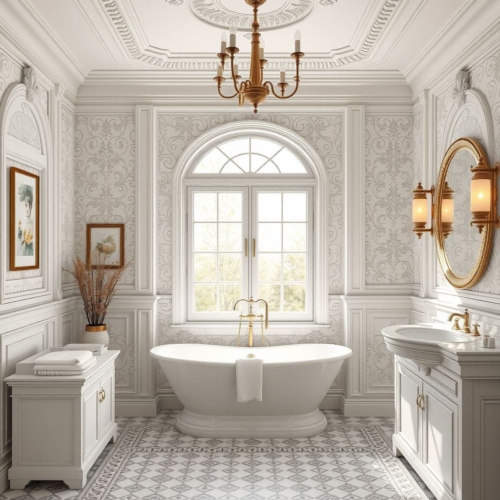 Traditional Bathroom design example 1