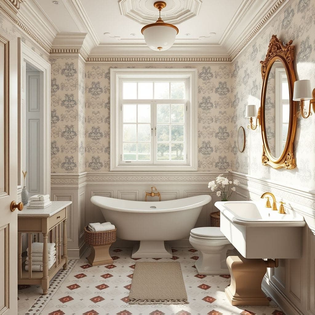 Traditional Bathroom design example 3