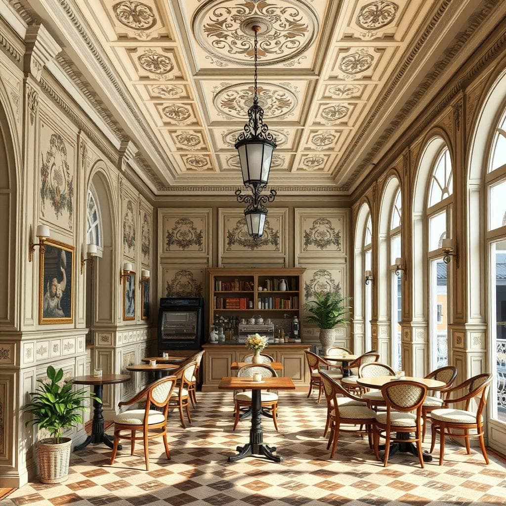 Traditional Coffee Shop design example 4