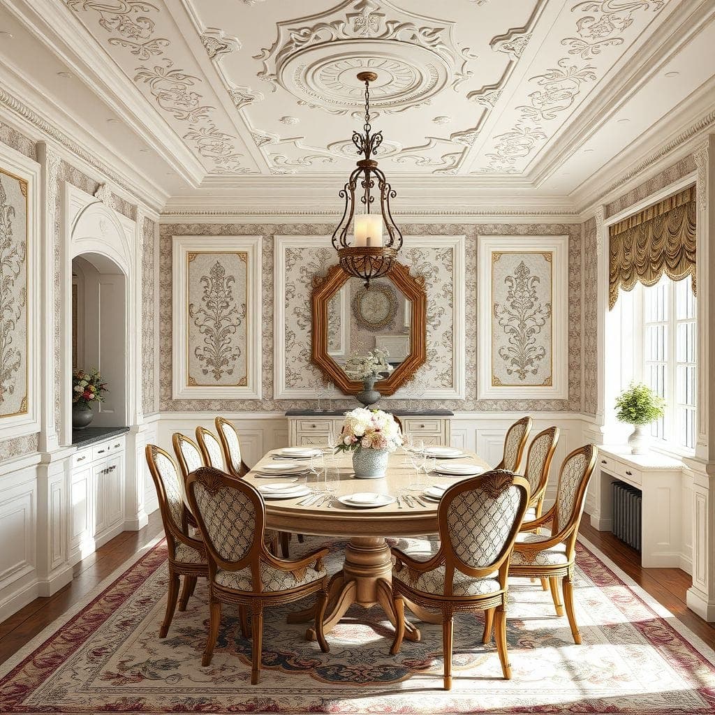 Traditional Dining Room design example 4