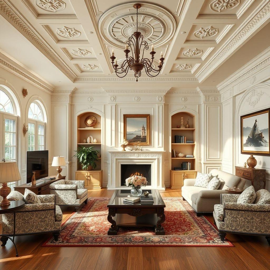 Traditional Entertainment Room design example 3