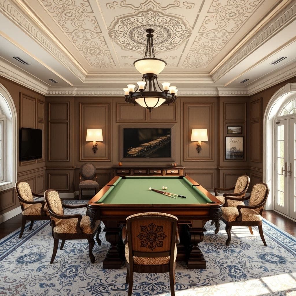 Traditional Game Room design example 2