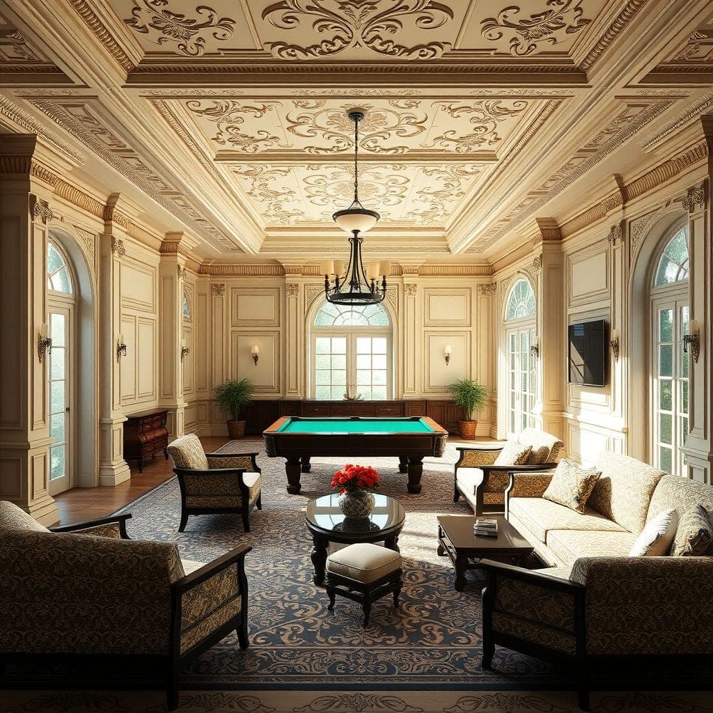 Traditional Game Room design example 4