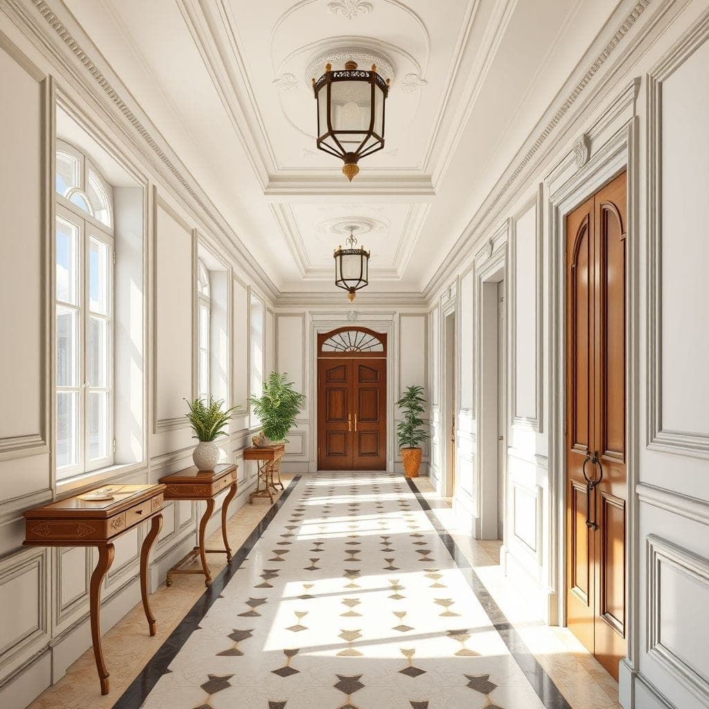 Traditional Hallway design example 1