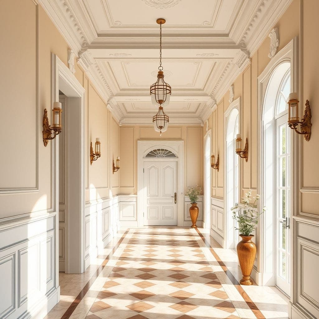 Traditional Hallway design example 3