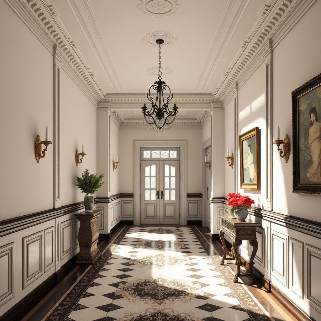 Traditional Hallway design example 4
