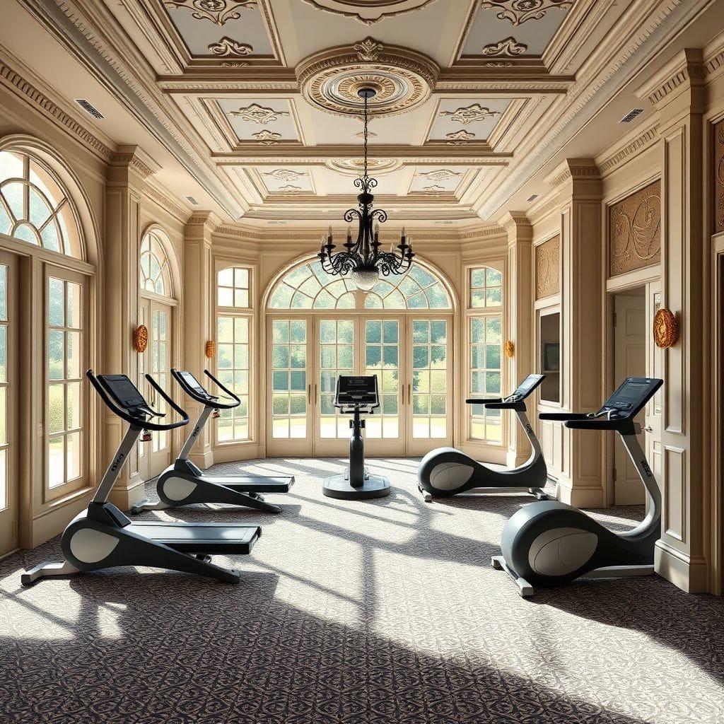 Traditional Home Gym design example 2