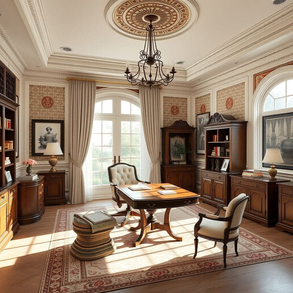 Traditional Home Office design example 3