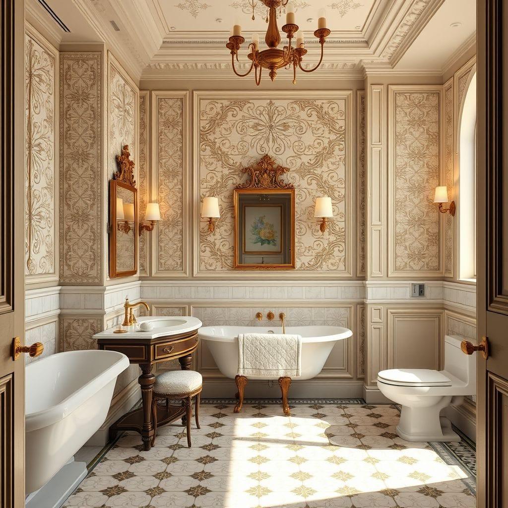 Traditional Hotel Bathroom design example 1