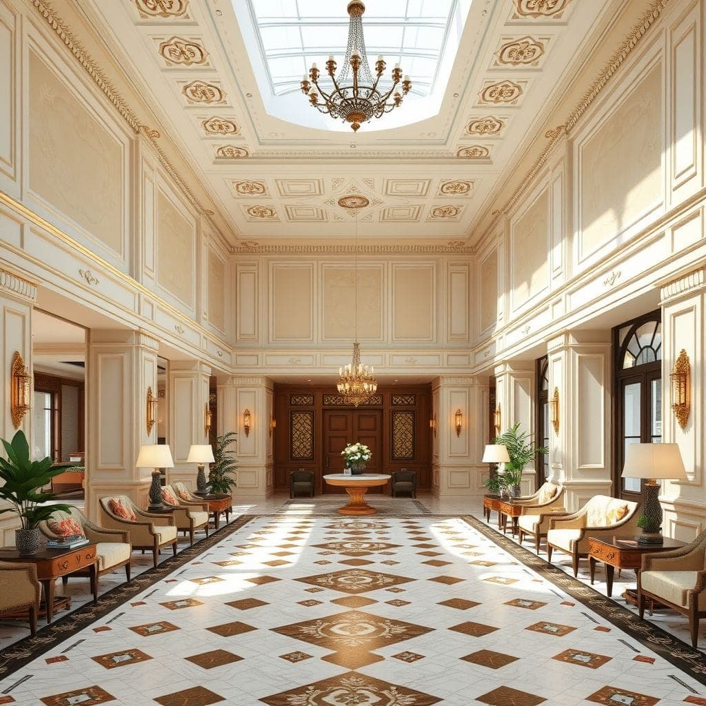 Traditional Hotel Lobby design example 2