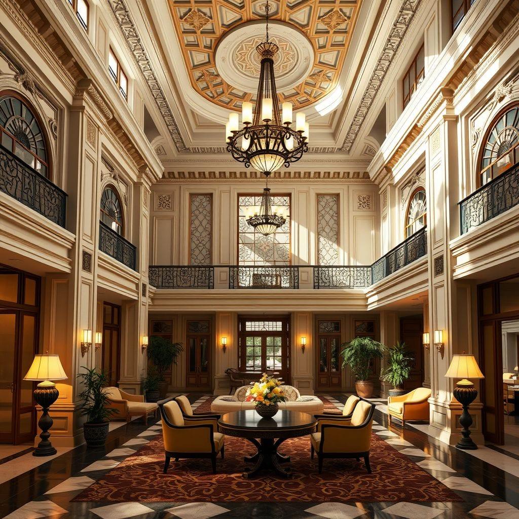 Traditional Hotel Lobby design example 4