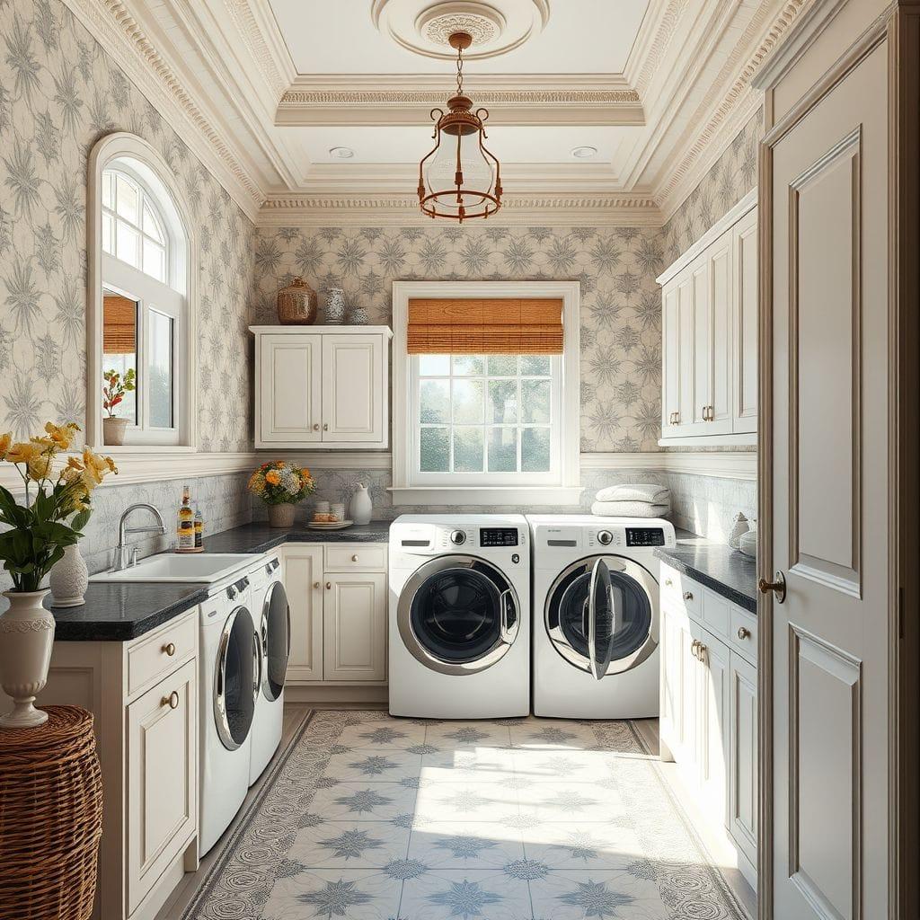 Traditional Laundry Room design example 1