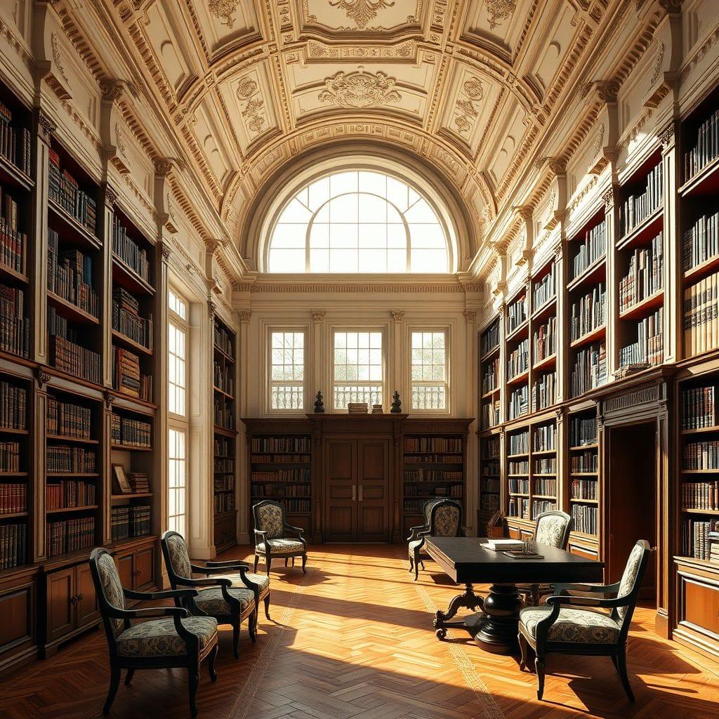 Traditional Library design example 3