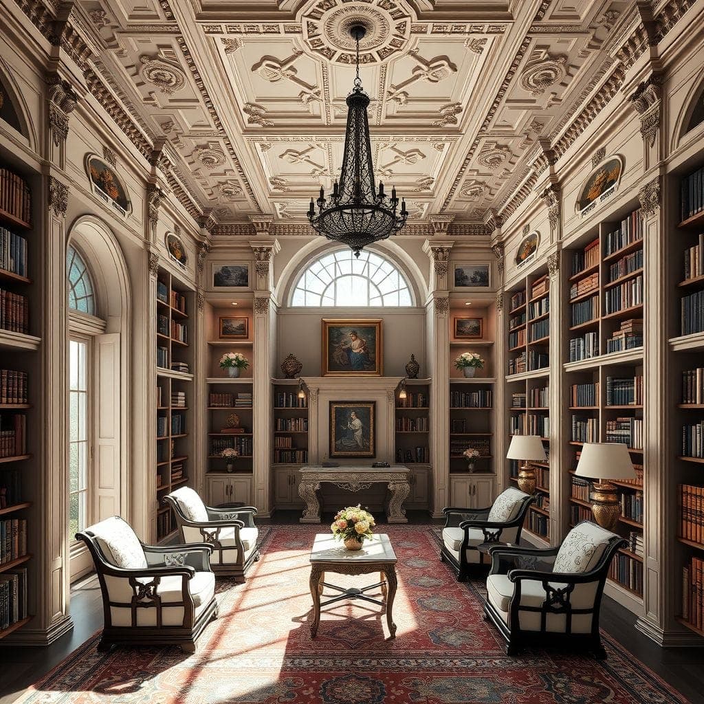 Traditional Library design example 4
