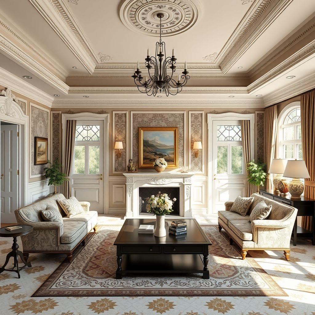 Traditional Living Room design example 4