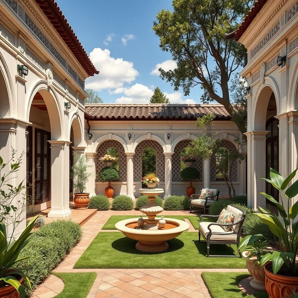 Traditional Outdoor Garden design example 1
