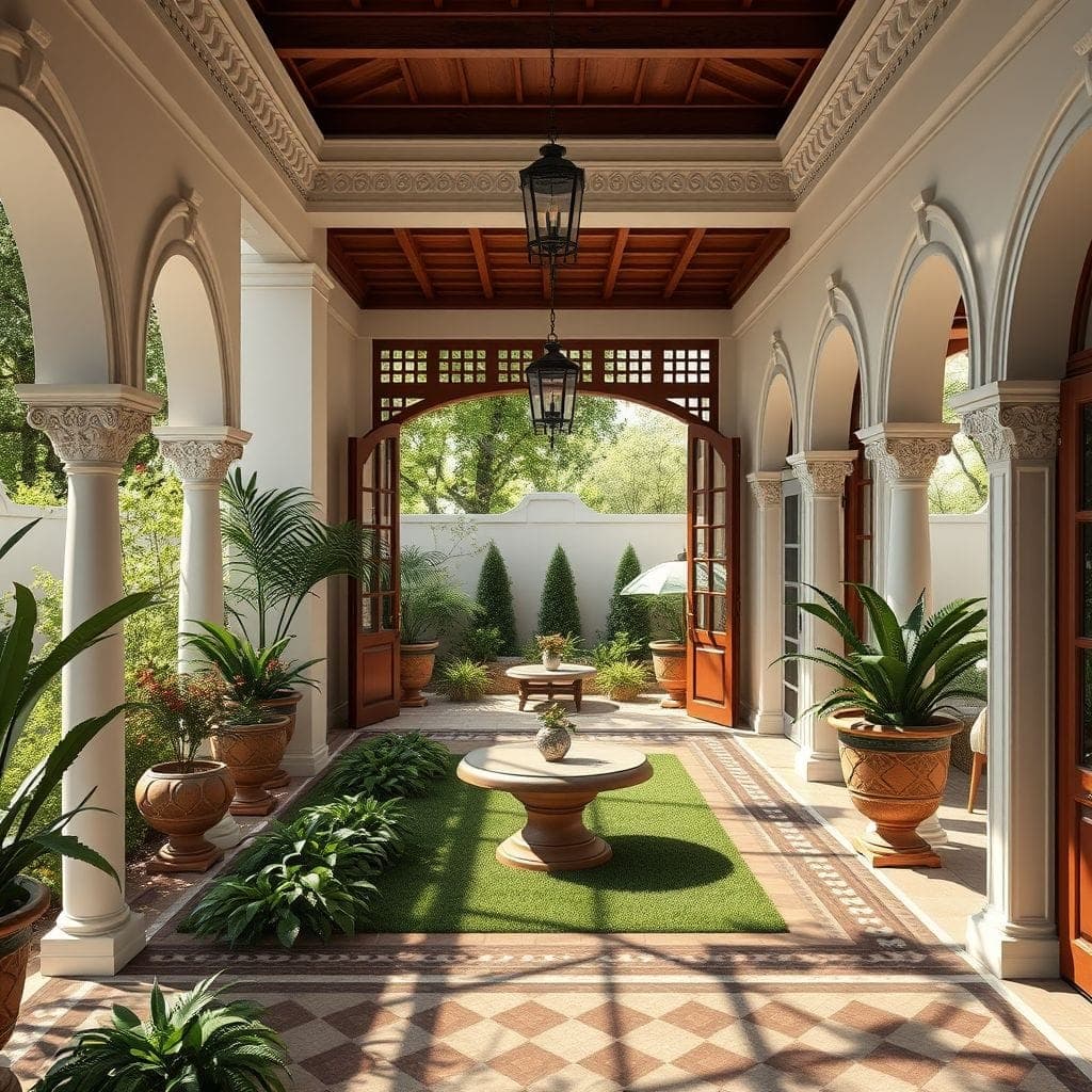 Traditional Outdoor Garden design example 4