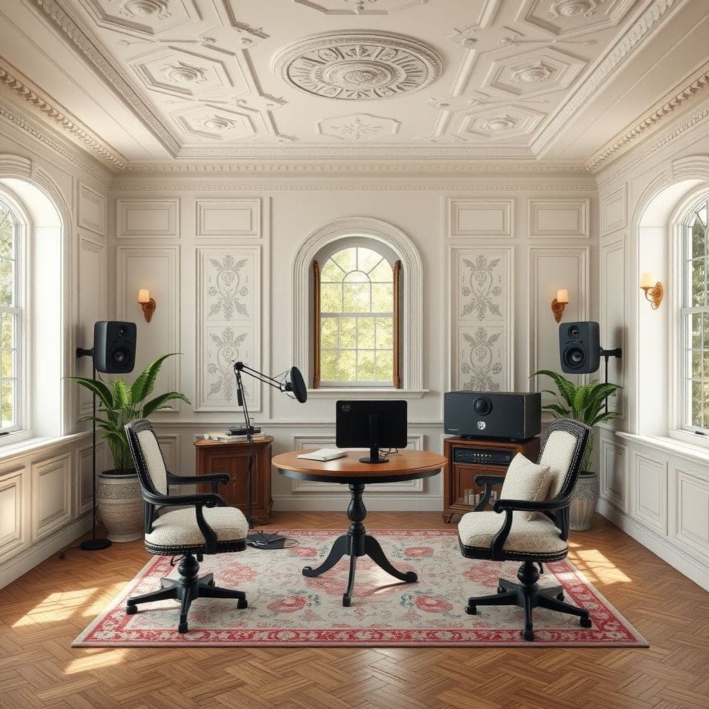 Traditional Podcast Studio design example 3