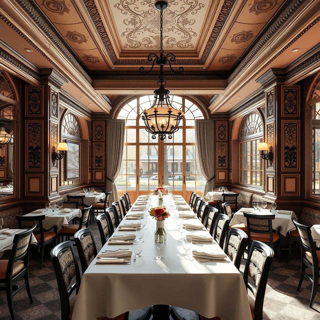 Traditional Restaurant design example 1