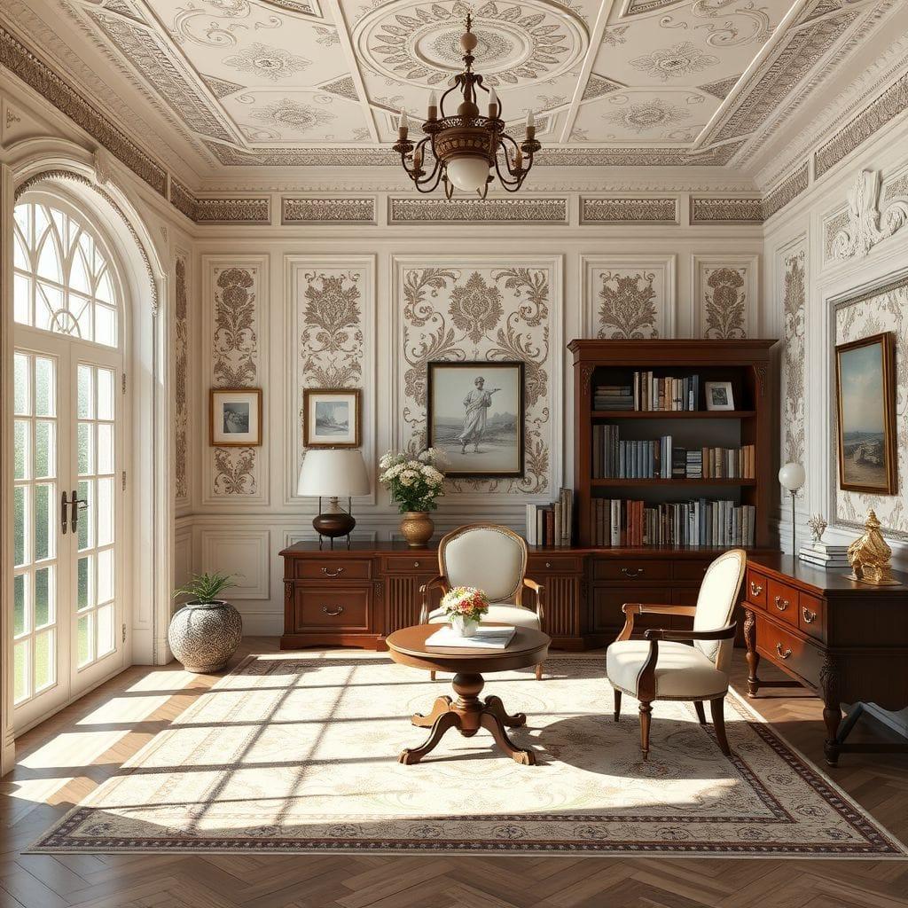 Traditional Study Room design example 1