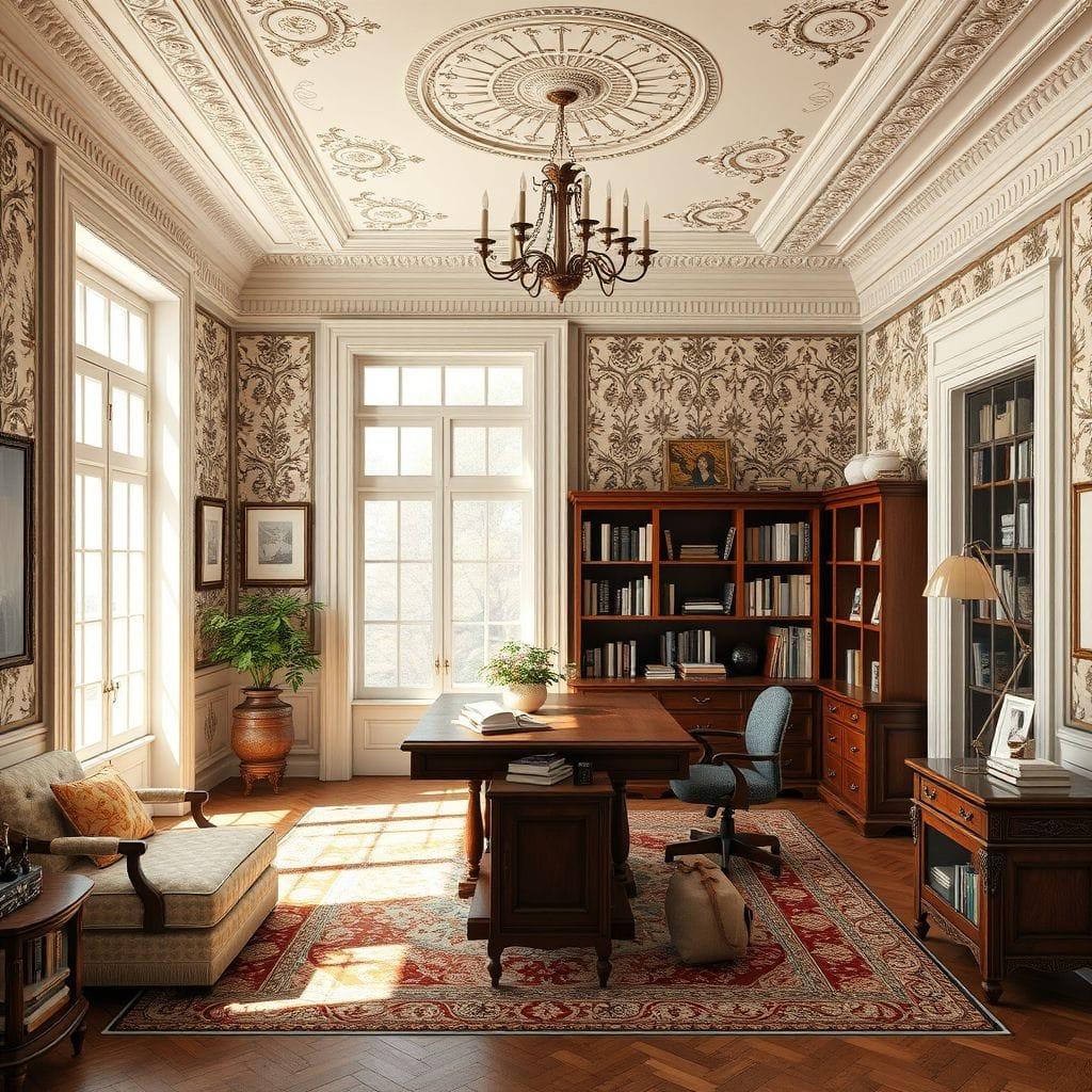 Traditional Study Room design example 3