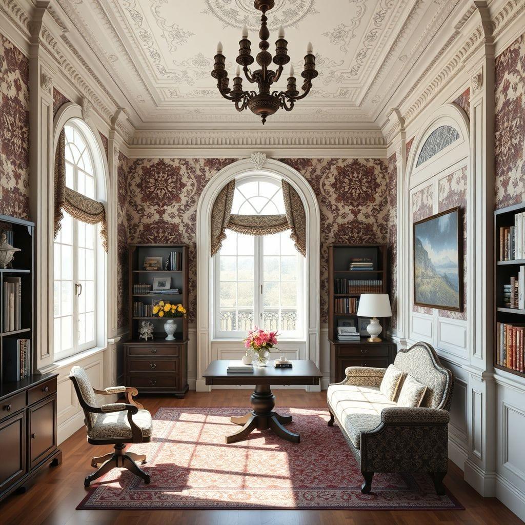 Traditional Study Room design example 4